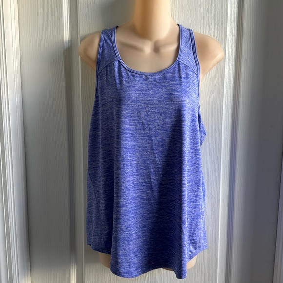 Ladies Purple Workout Tank-XL - Picture 2 of 3